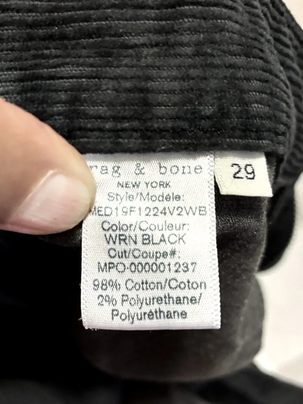 rag & bone fitted skinny